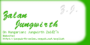 zalan jungwirth business card